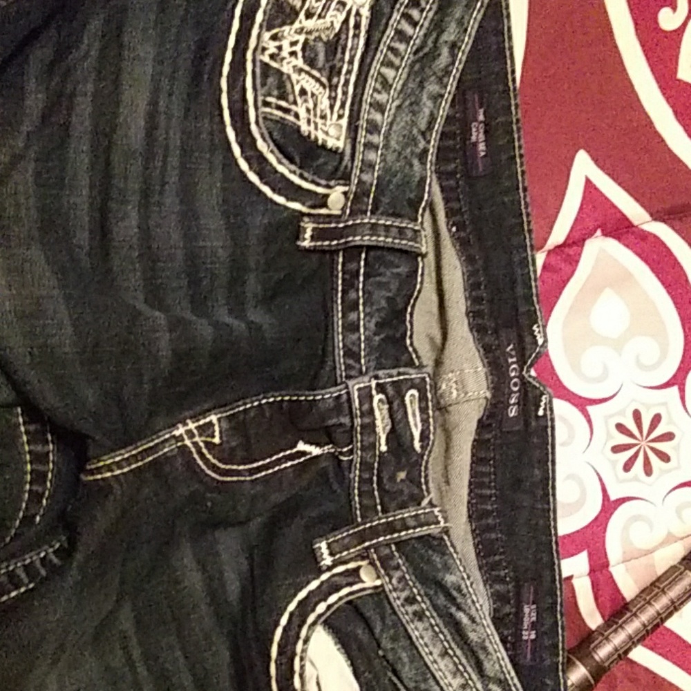 Denim capri